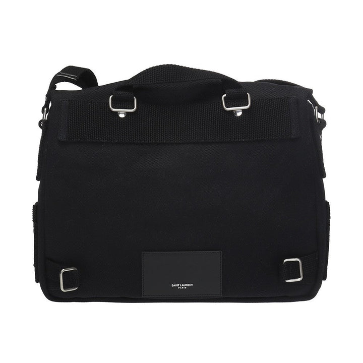 Saint Laurent Sac Army Black Canvas Messenger Bag 553972