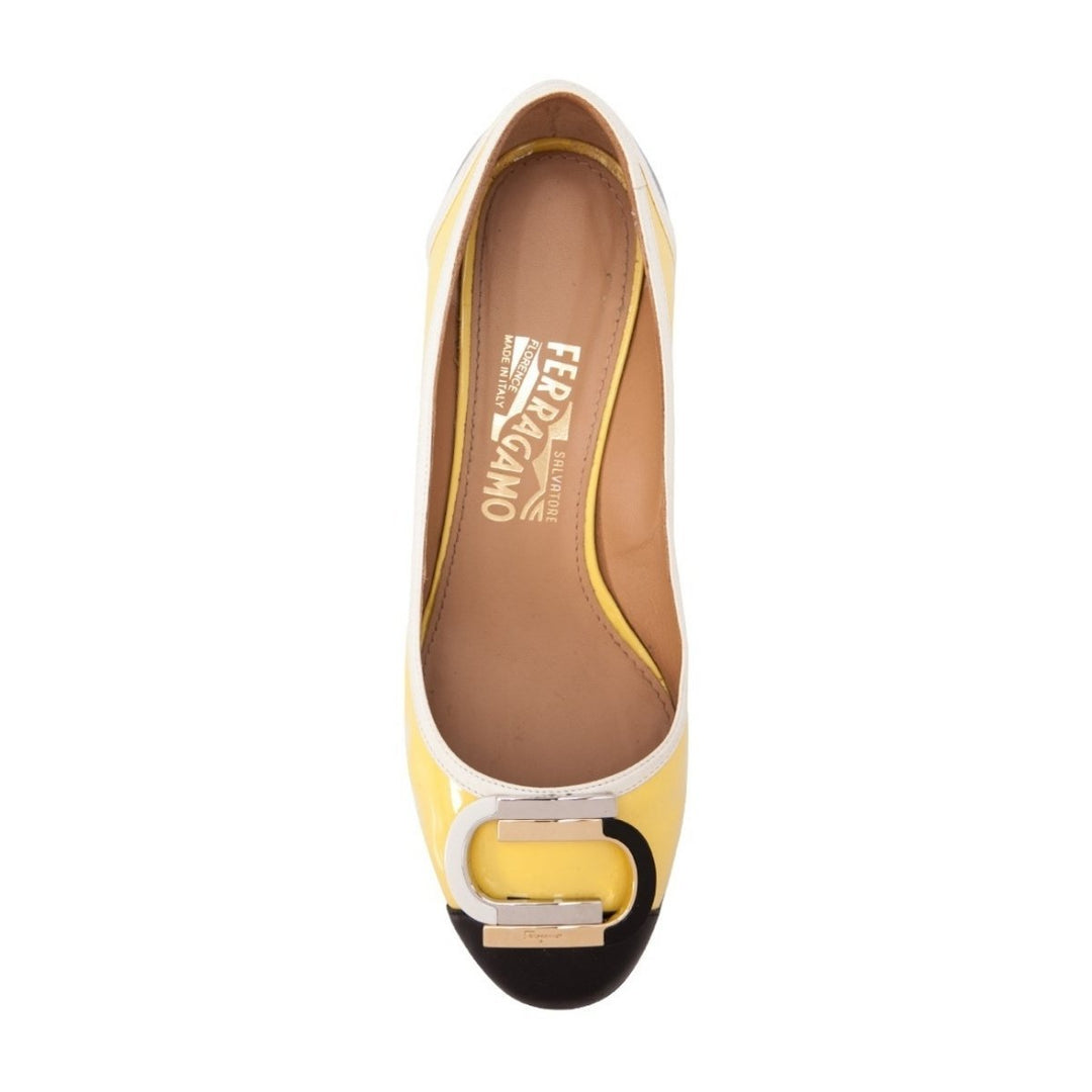 Patent Leather Gwen Block Heel Pumps