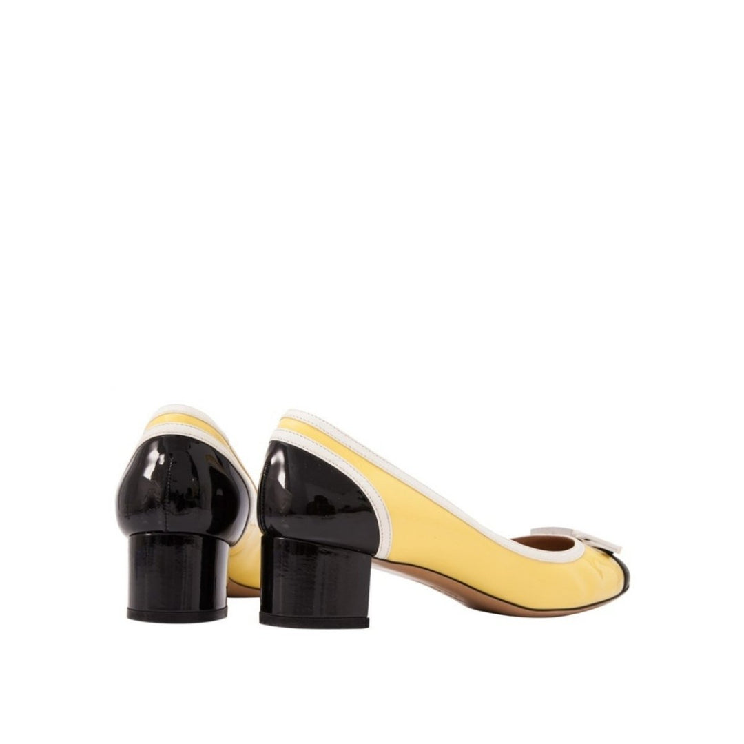 Patent Leather Gwen Block Heel Pumps