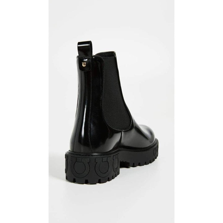 Varsi Leather Gancini-Sole Chelsea Boots