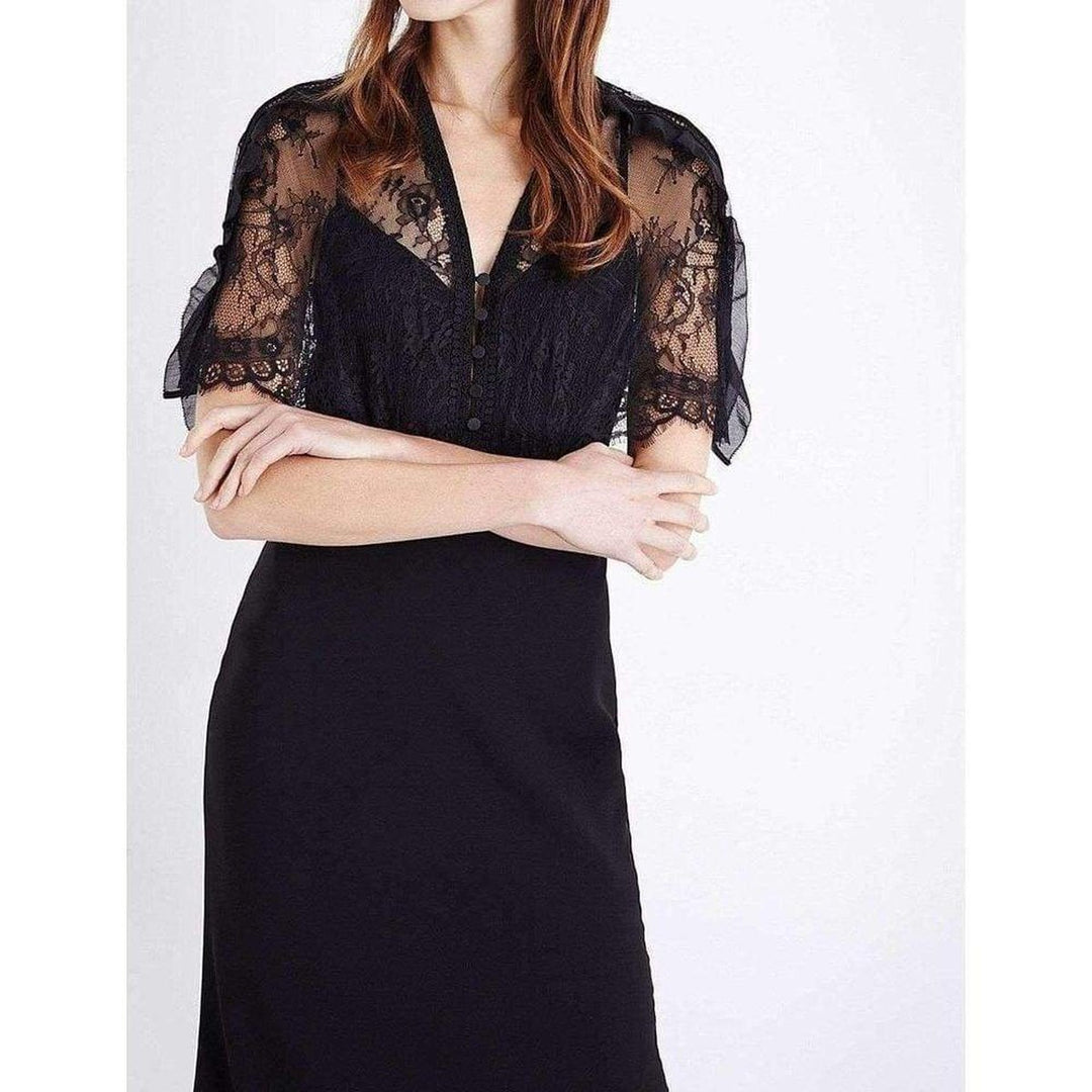 Black Mason Cape Overlay Dress