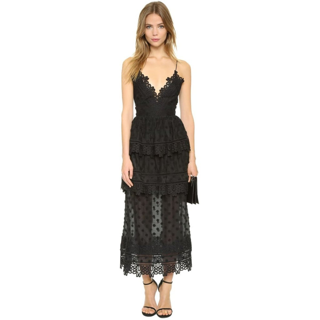 Ivy Coton Blend Lace Dress