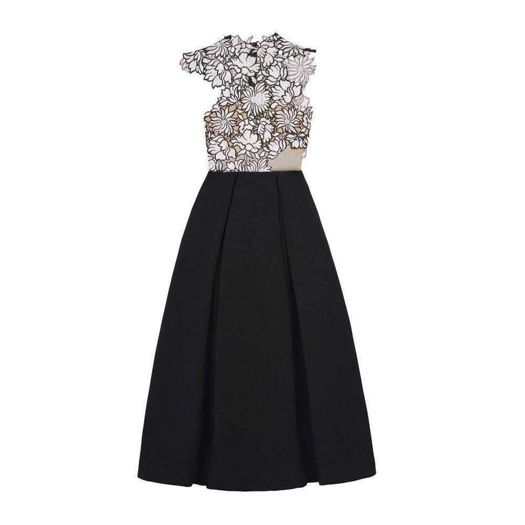 Self-Portrait-Lilac Guipure Dress - Runway Catalog