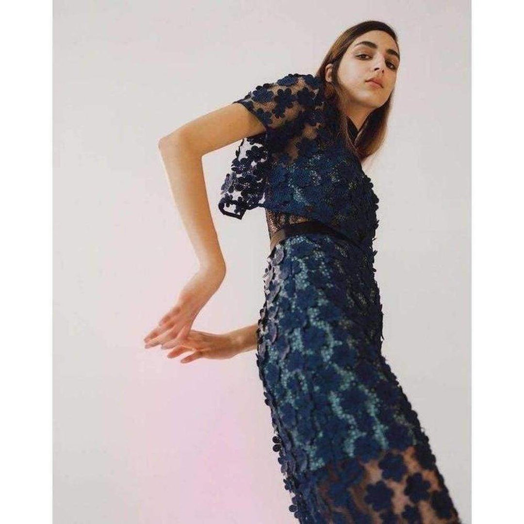 Overlay Lace Maxi Dress