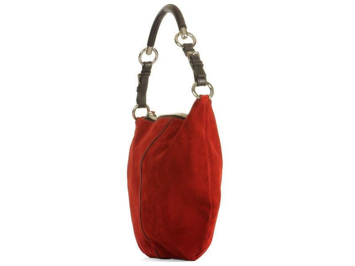 Prada Rust Suede Hobo