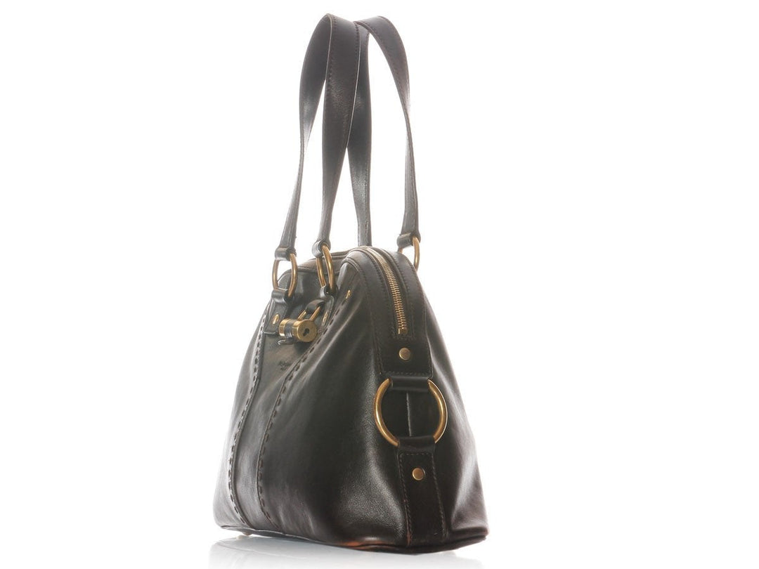 YSL Small Dark Brown Muse