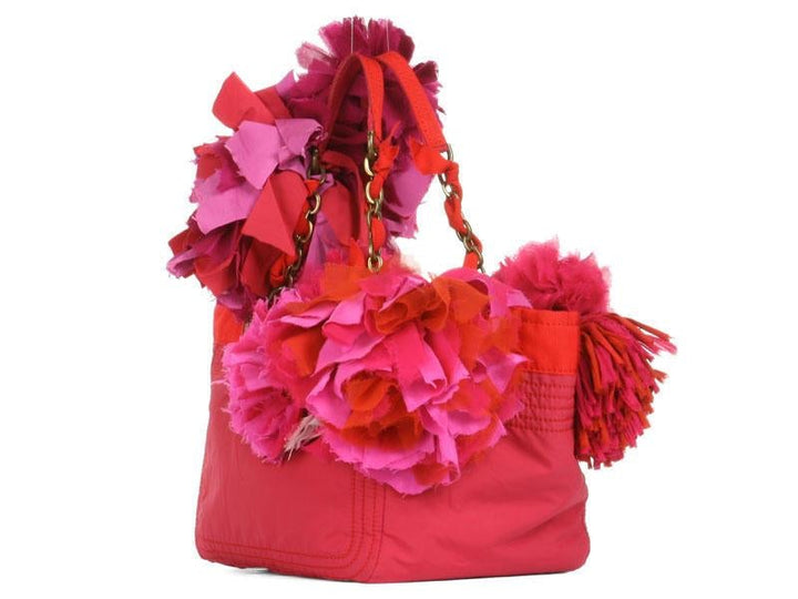 Lanvin Red Nylon Tote