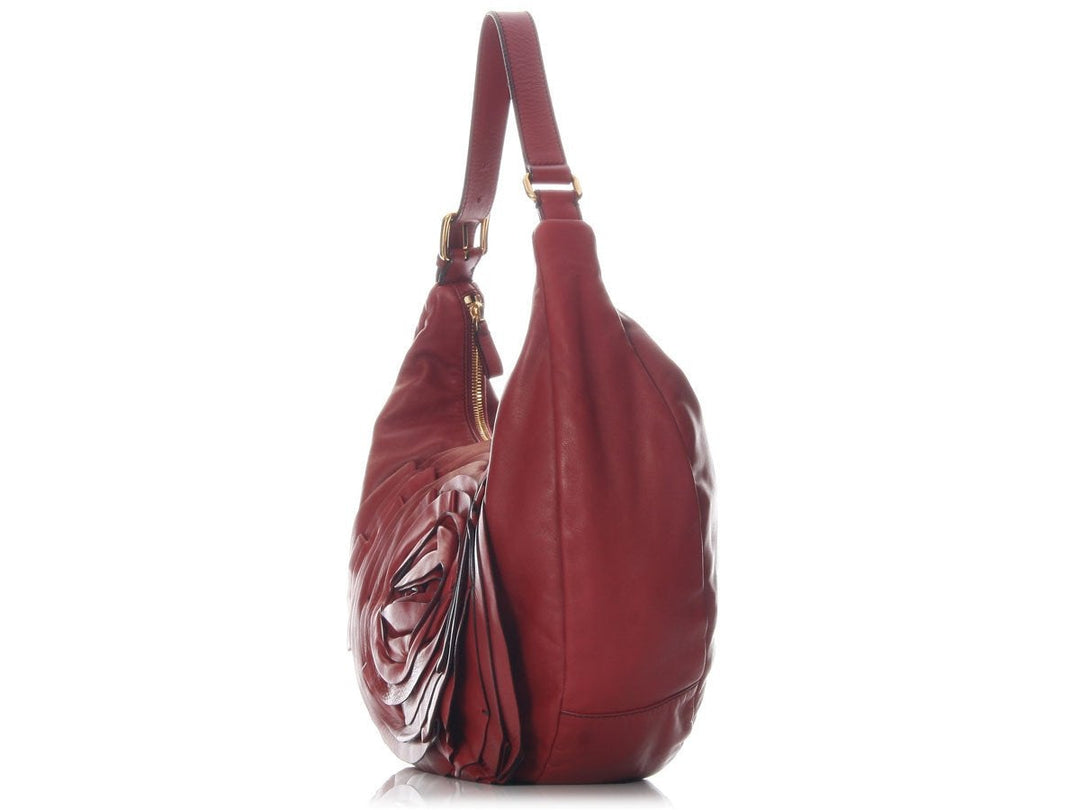 Valentino Red Petal Hobo Deluxe