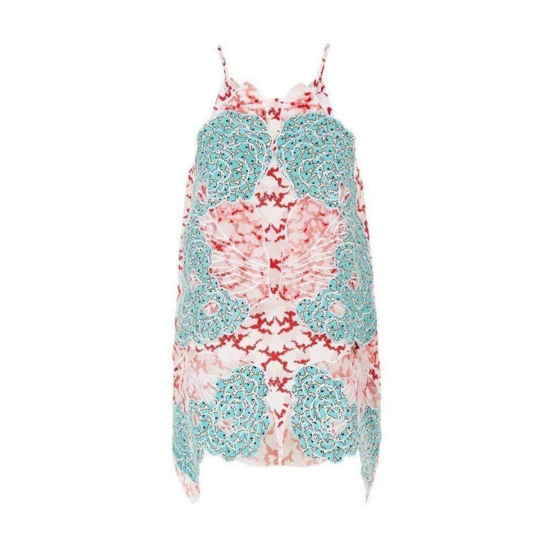 Stella McCartney-Applique Silk Collen Sleeveless Blouse - Runway Catalog