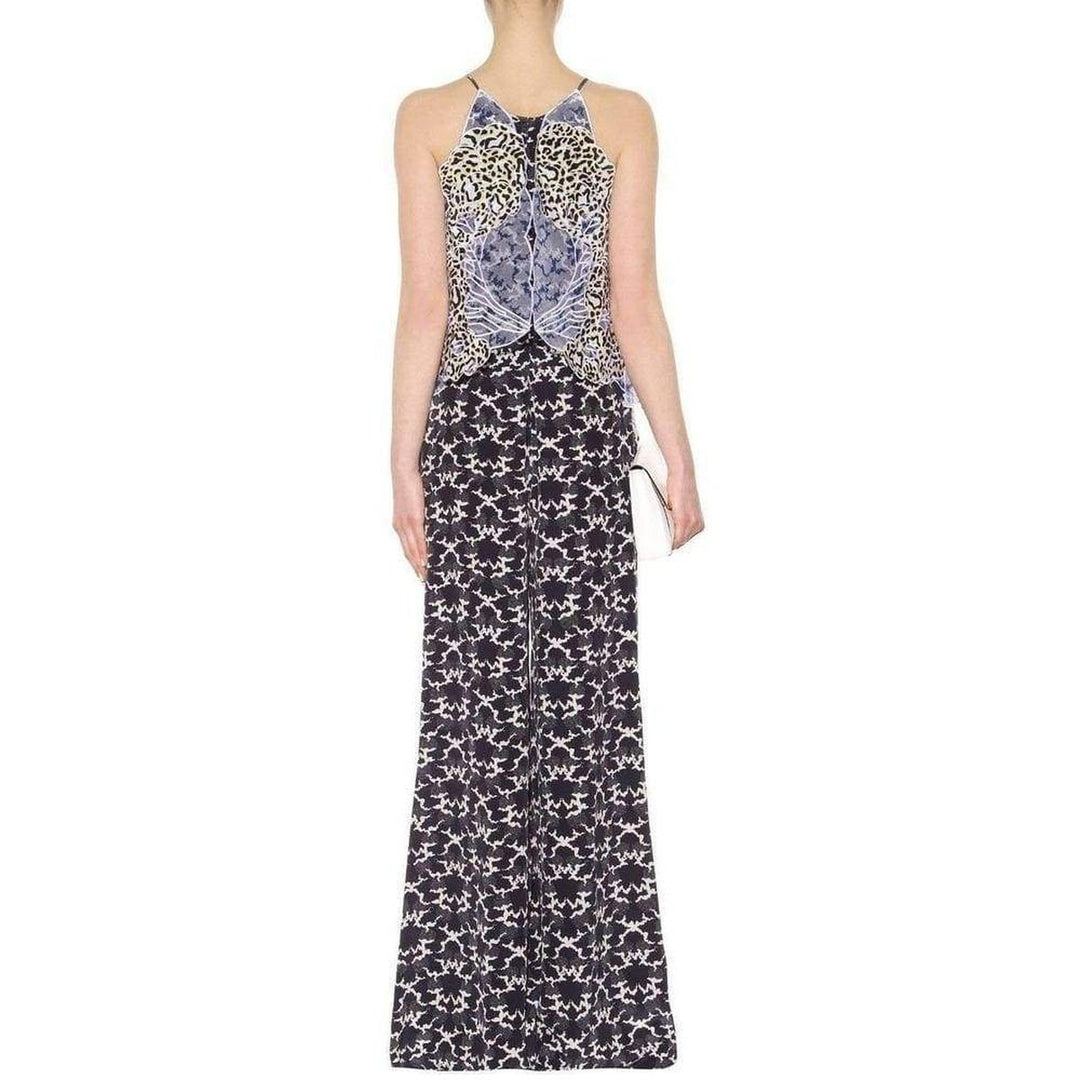 Applique Silk Jumpsuit