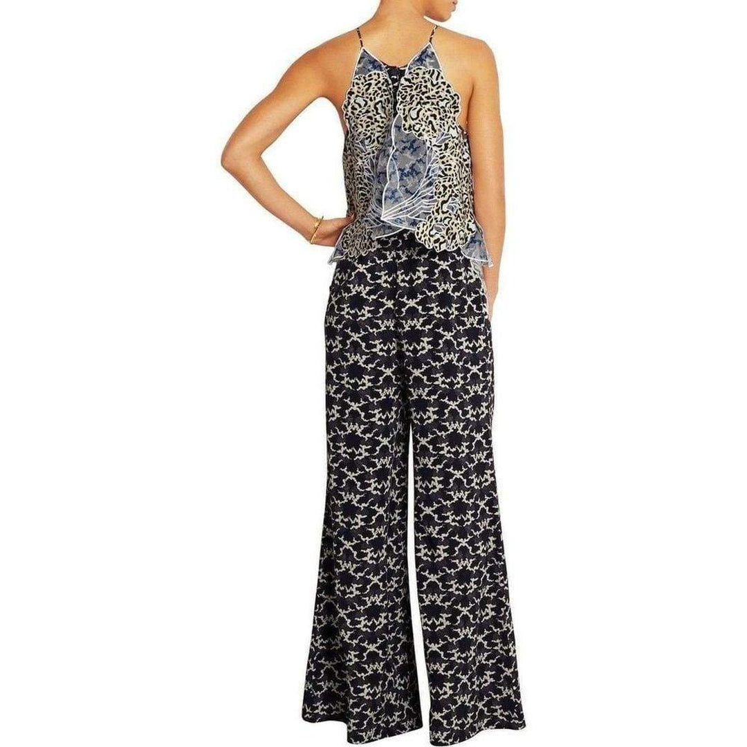 Applique Silk Jumpsuit