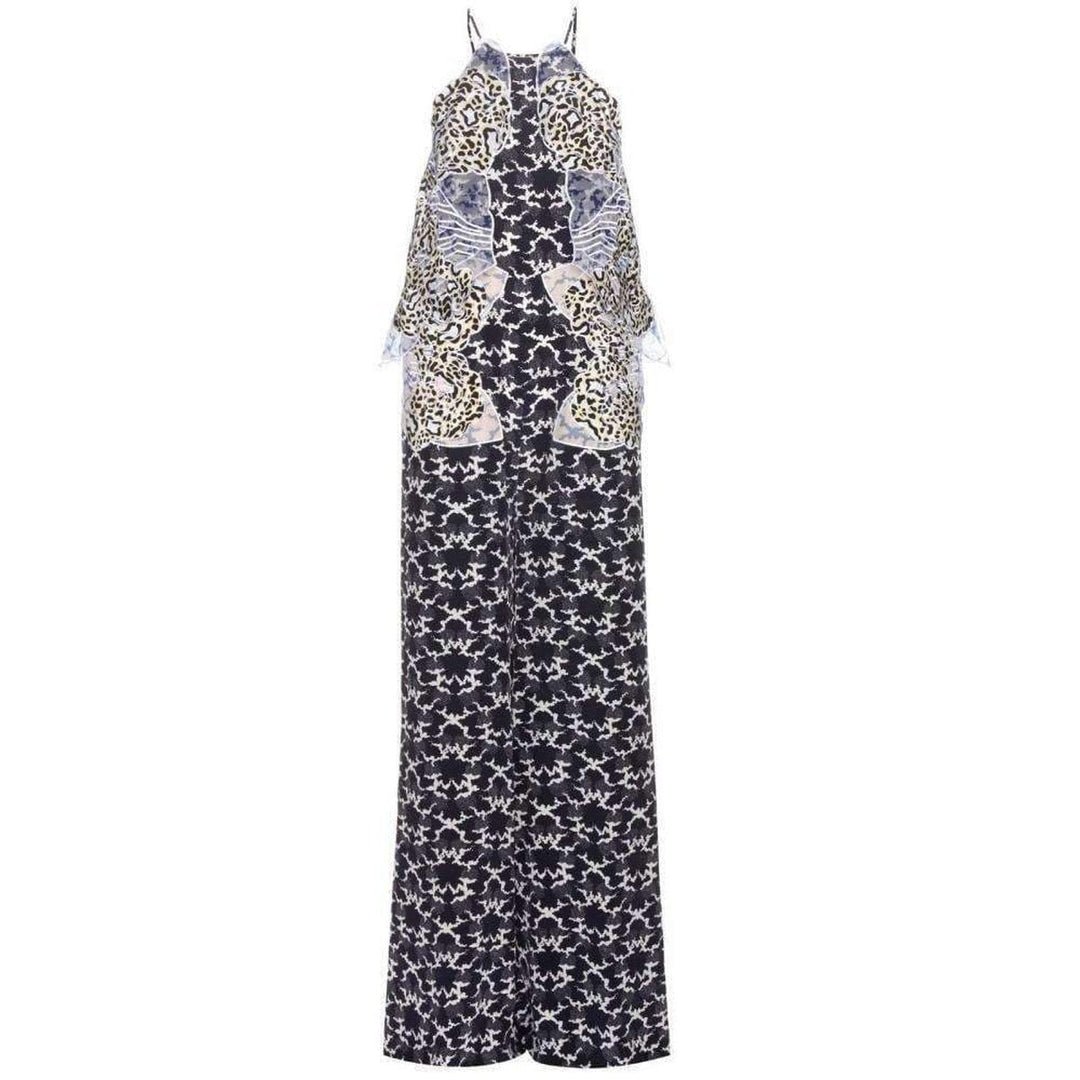 Stella McCartney-Applique Silk Crepe De Chine Jumpsuit - Runway Catalog