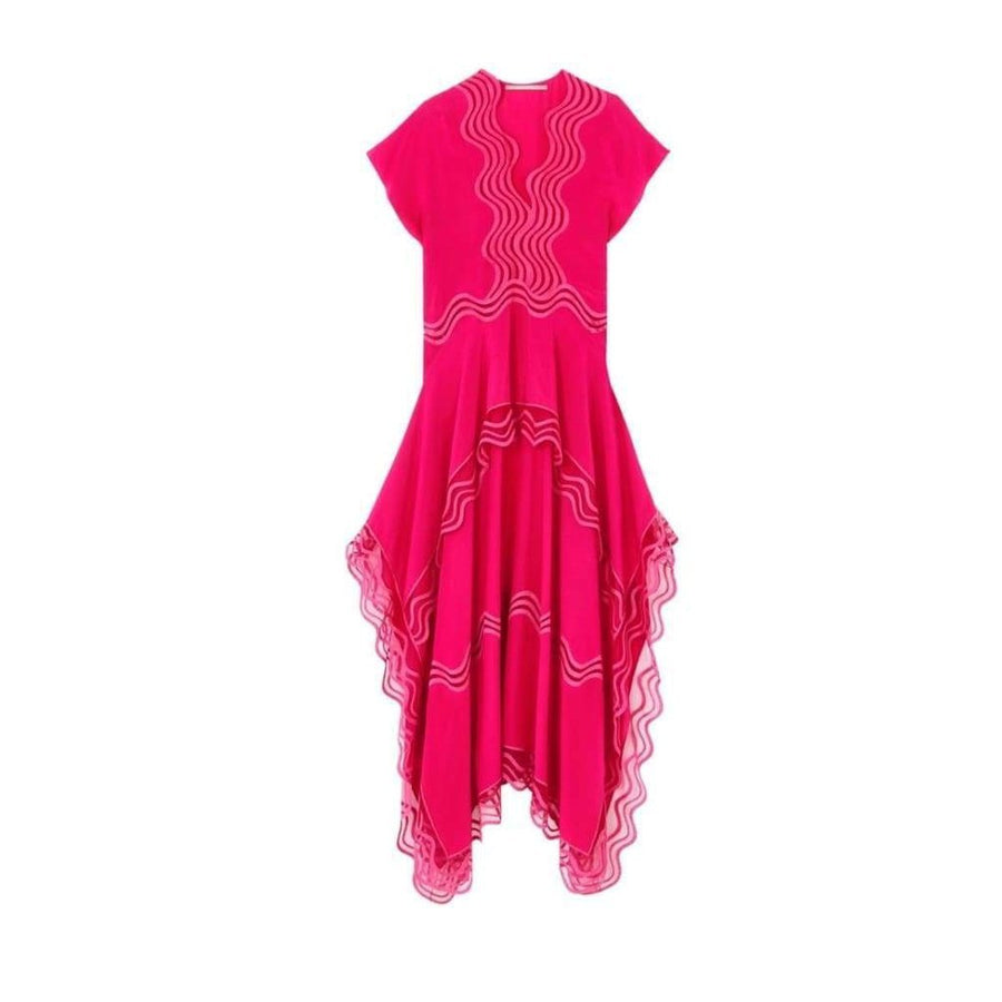 Stella McCartney-Orla Silk Dress in Pink - Runway Catalog