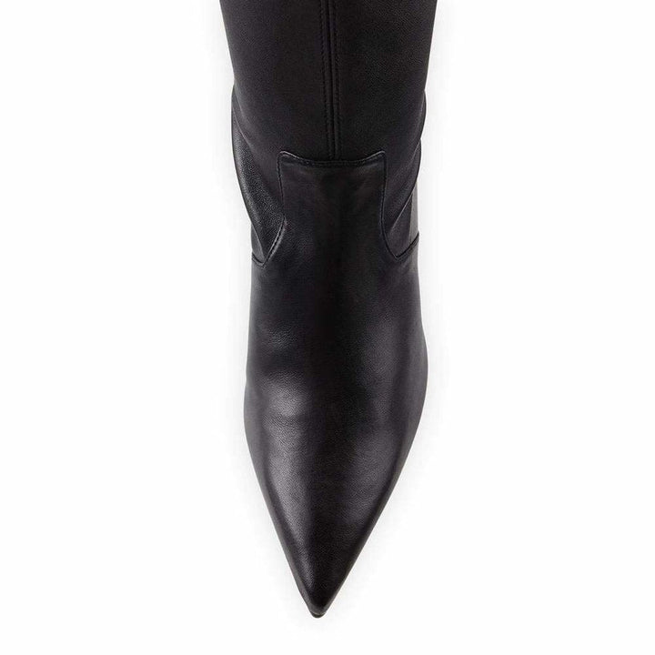 Natalia Over the Knee Length Stretch Leather Boots