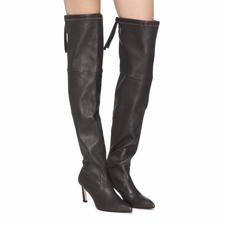 Natalia Over the Knee Length Stretch Leather Boots