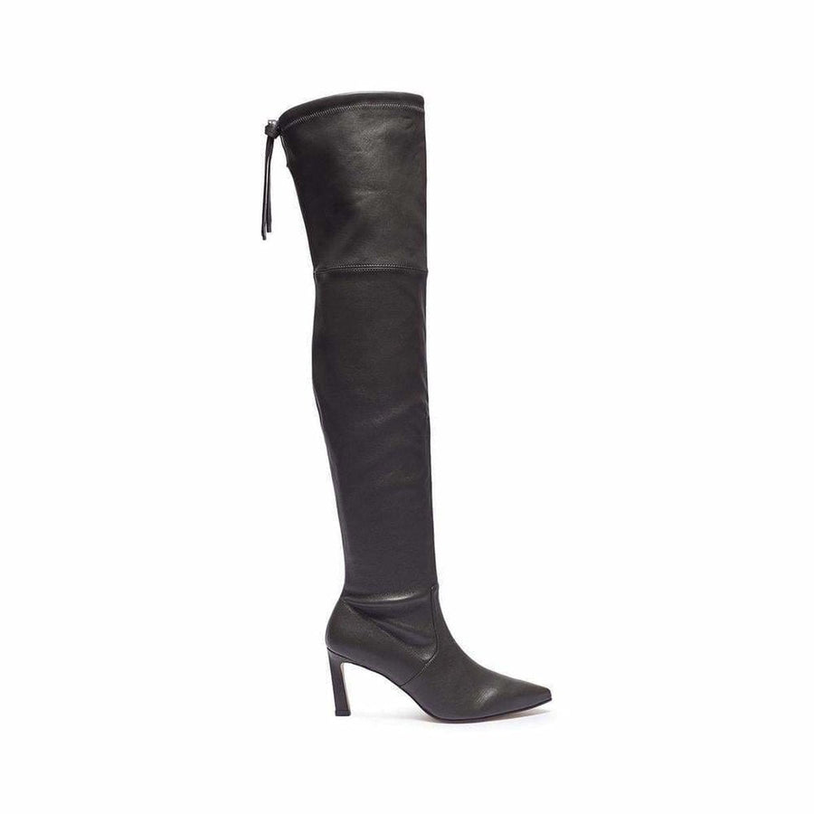 Stuart Weitzman-Natalia Over the Knee Length Stretch Leather Boots - Runway Catalog