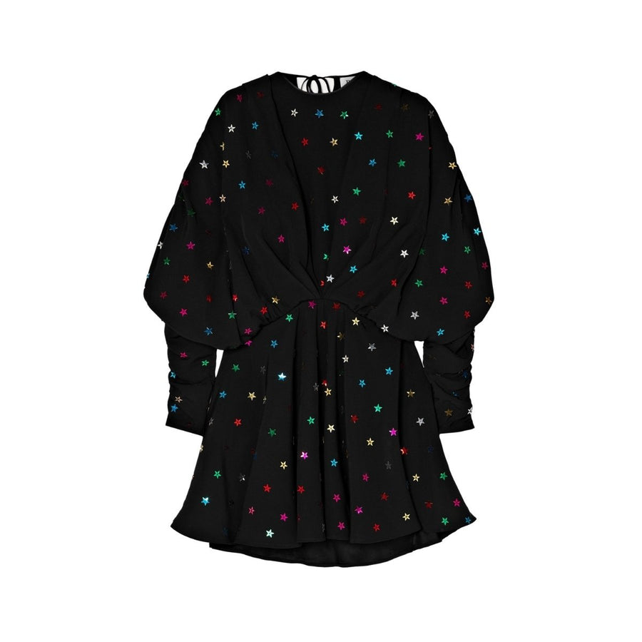 The Attico-Gathered Sequin-embellished Crepe De Chine Mini Dress - Runway Catalog