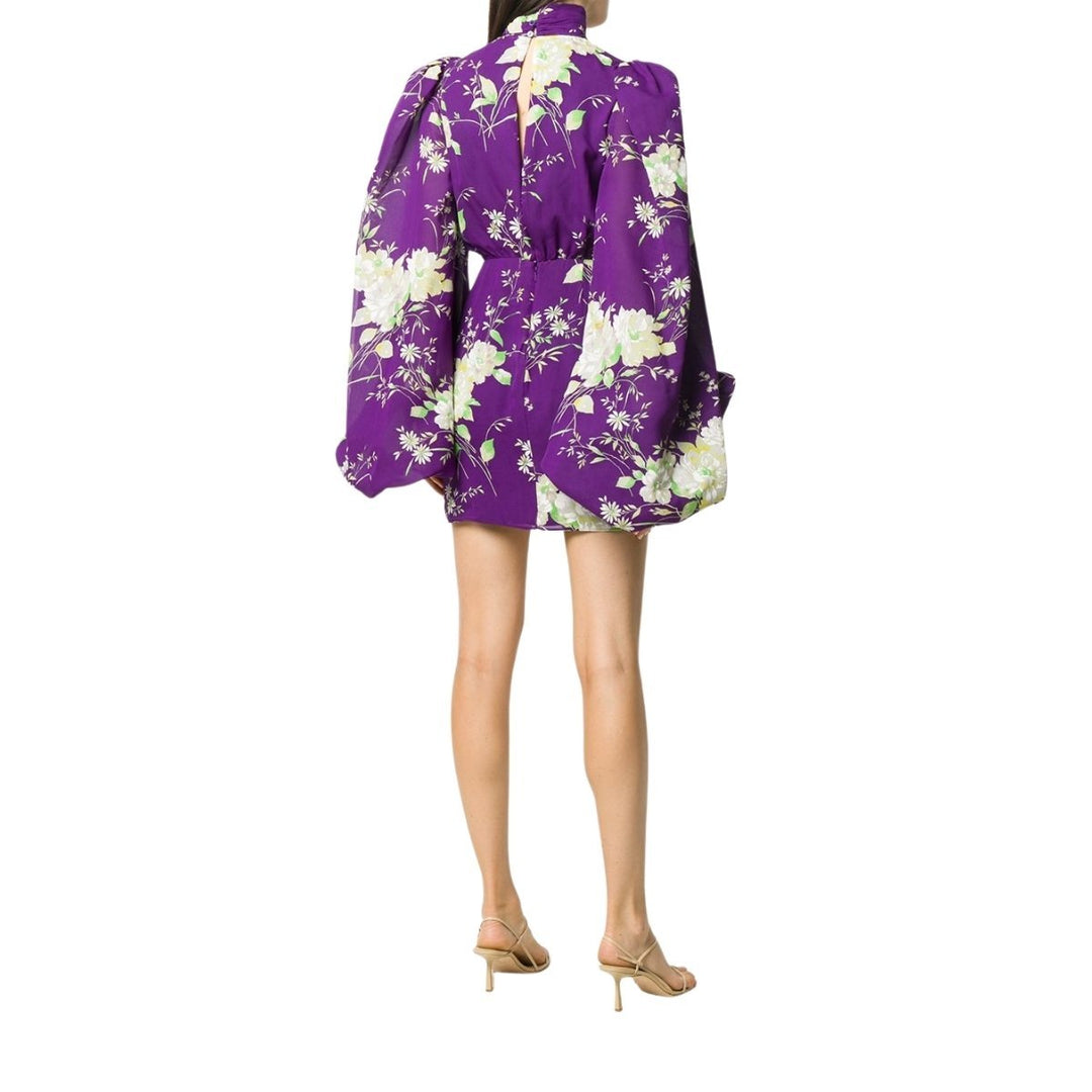 Gobi Floral-print Silk Mini Dress