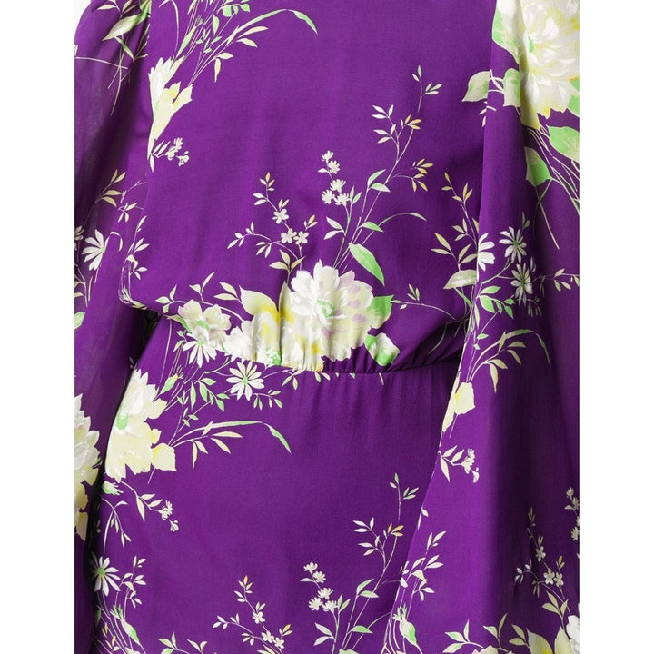 Gobi Floral-print Silk Mini Dress