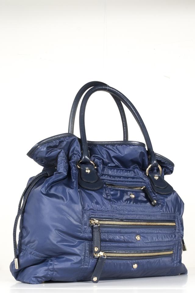 Tod's Tote Blue Quilt Shoulder Bag
