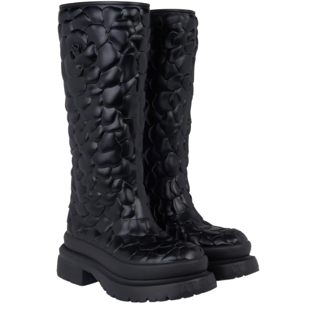 03 Rose Edition 3D Rubber Knee Boots