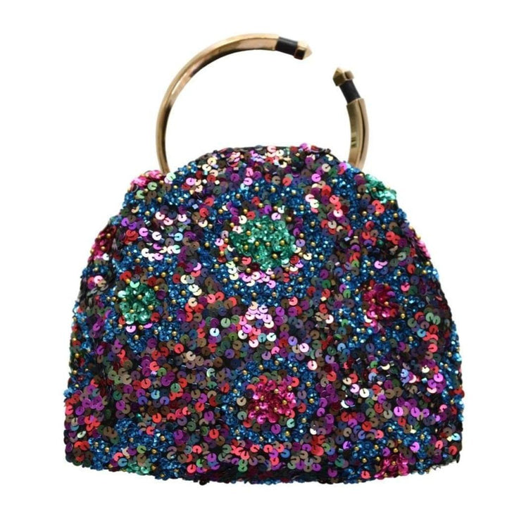 Bebop Loop Sequin Clutch