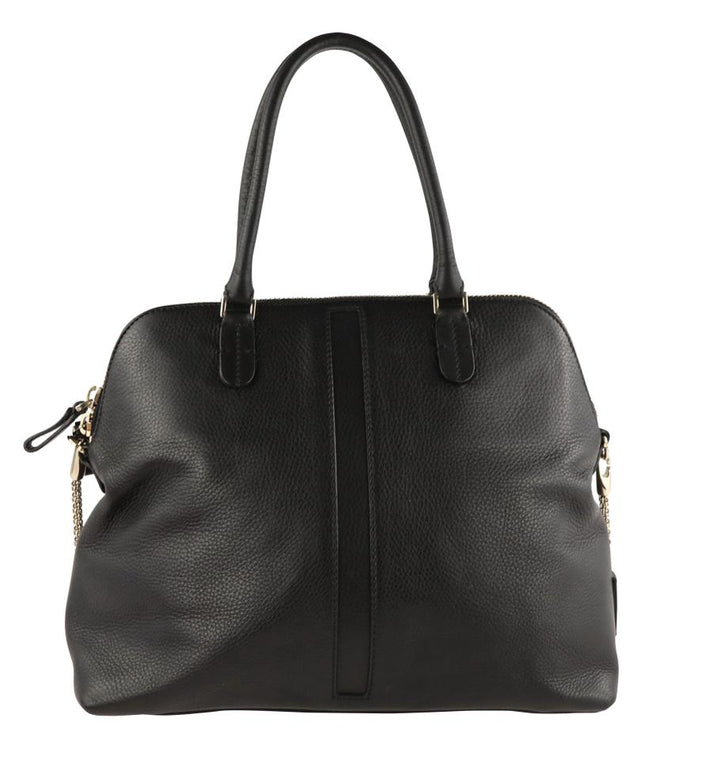 Valentino Bowling Bag Va Va Voom Medium Black Leather Tote