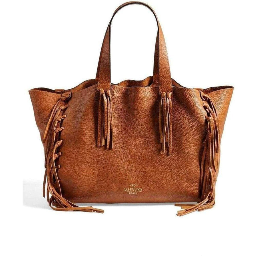 Valentino-C-Rockee Fringe Tote - Runway Catalog