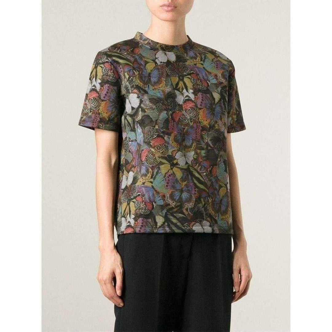 Cotton Butterfly Print T-Shirt