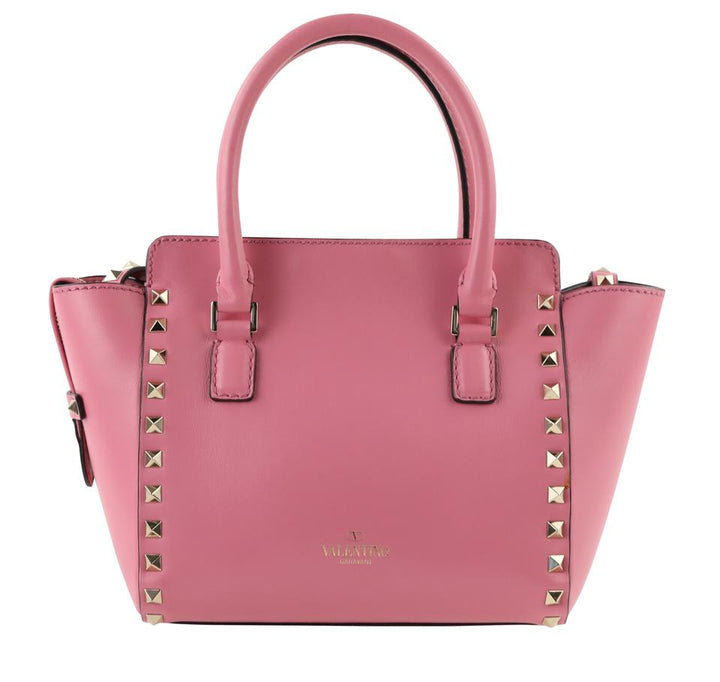 Valentino Rockstud Mini Pink Leather Tote
