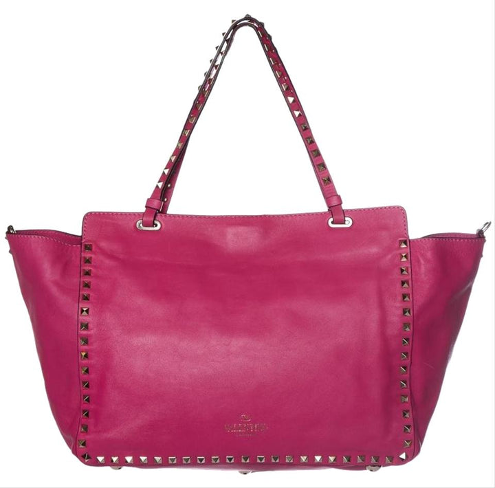 Valentino Rockstud Pink Leather Tote