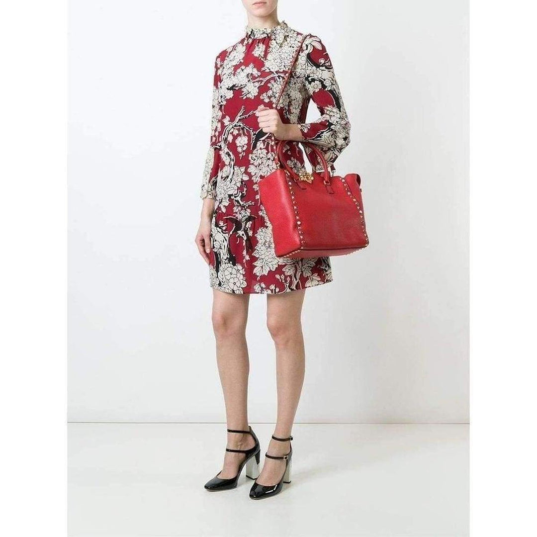 Rockstud Rolling Trapeze Tote Bag