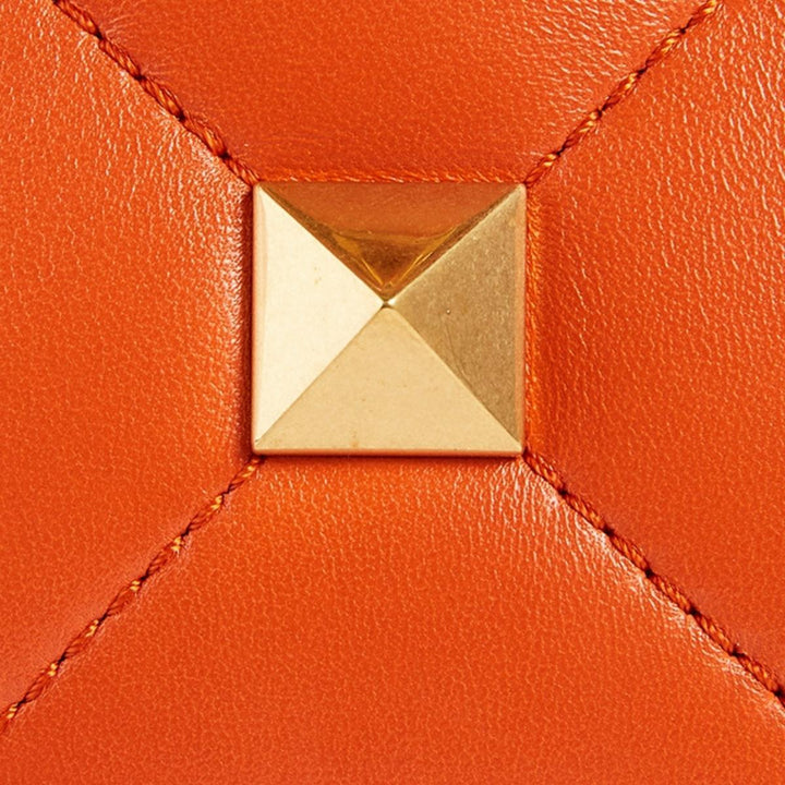 Roman Stud Leather Top Handle Bag