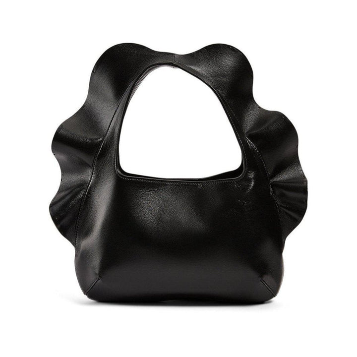 Valentino-Small Atelier Rouches 04 Edition Ruffle Leather Hobo Bag - Runway Catalog