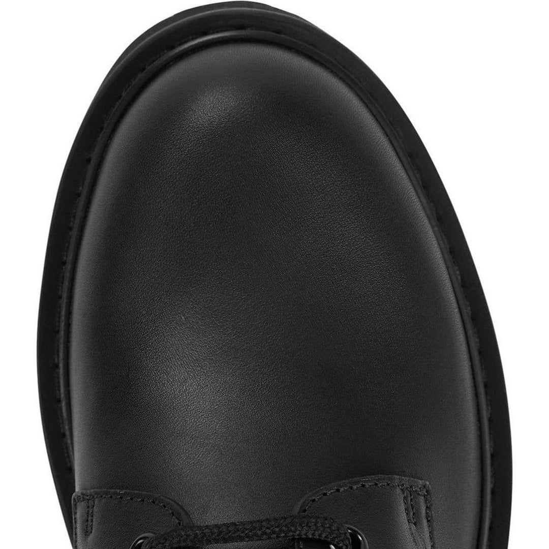 V Logo 50 Black Leather Boots