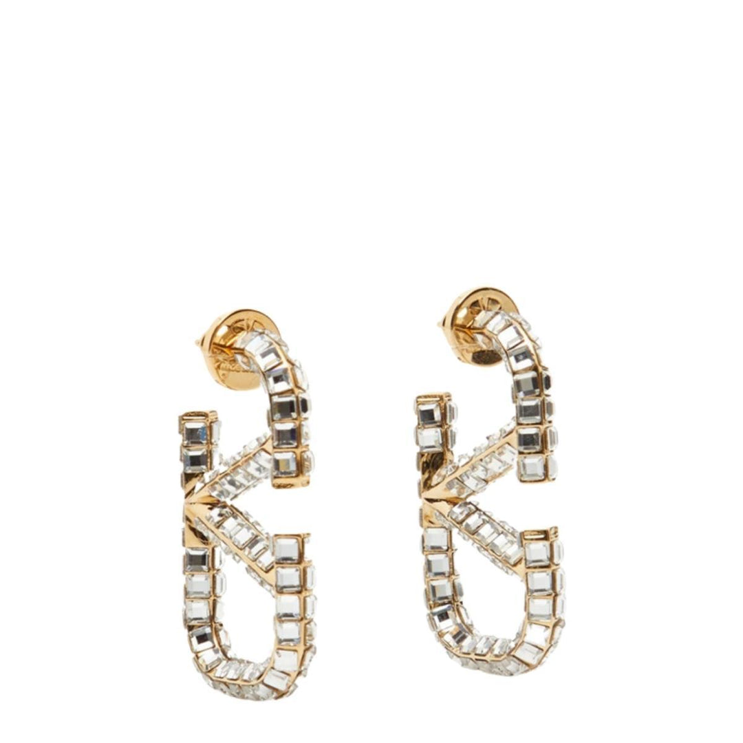VLOGO Strass Pendant Earrings