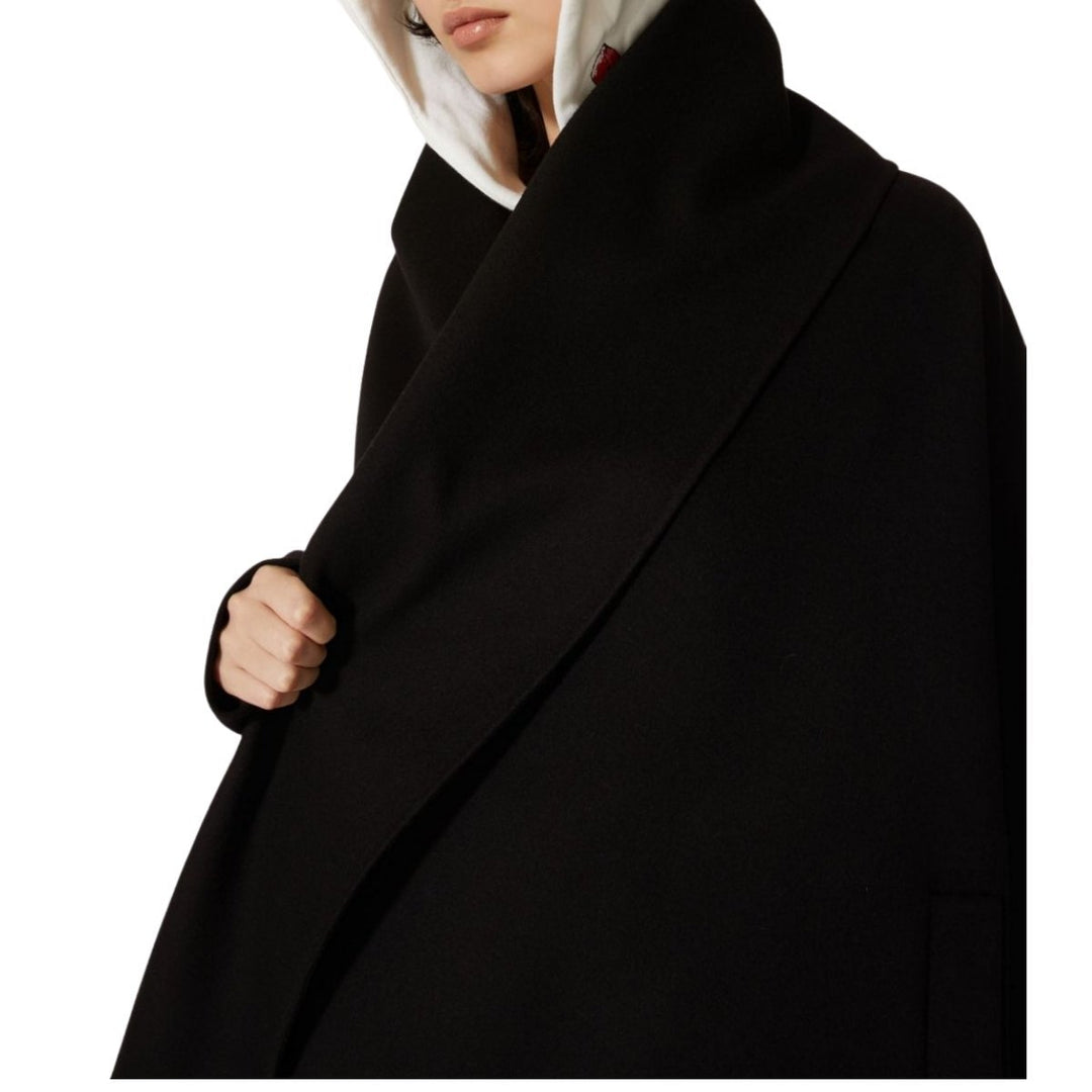 Wool-Cashmere Cape Coat