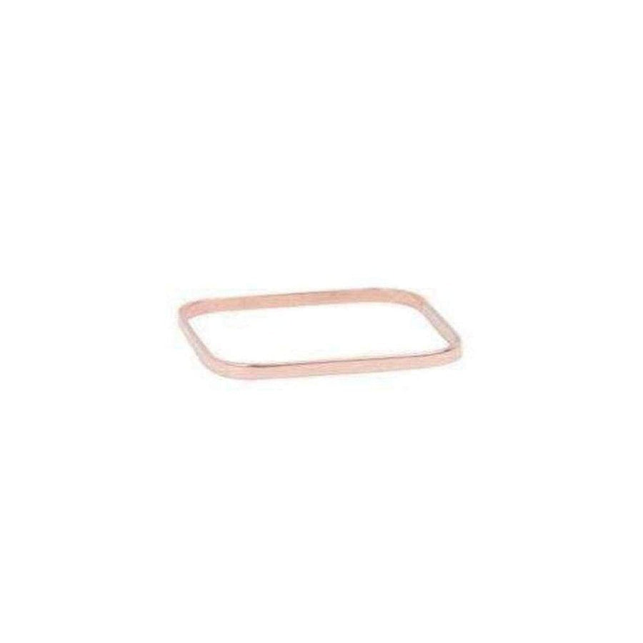 Vanrycke-18K Rose Gold Thin Square Ring - Runway Catalog