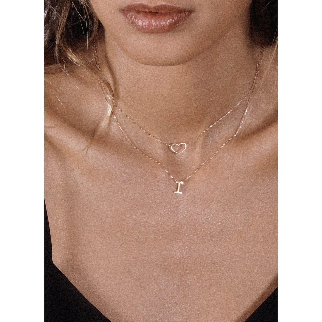Gold Mini Heart Angie Necklace