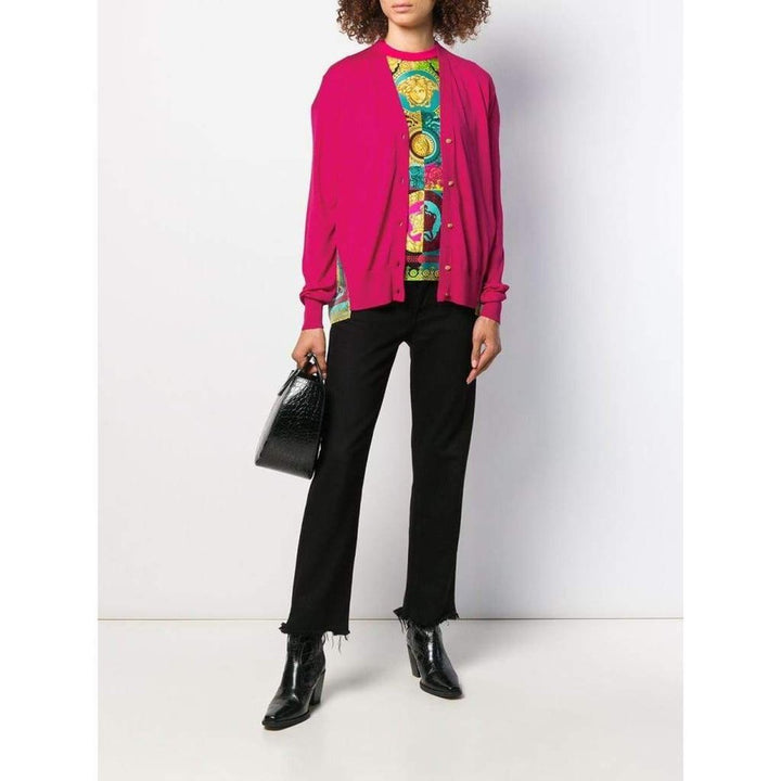 Medusa Print Cardigan