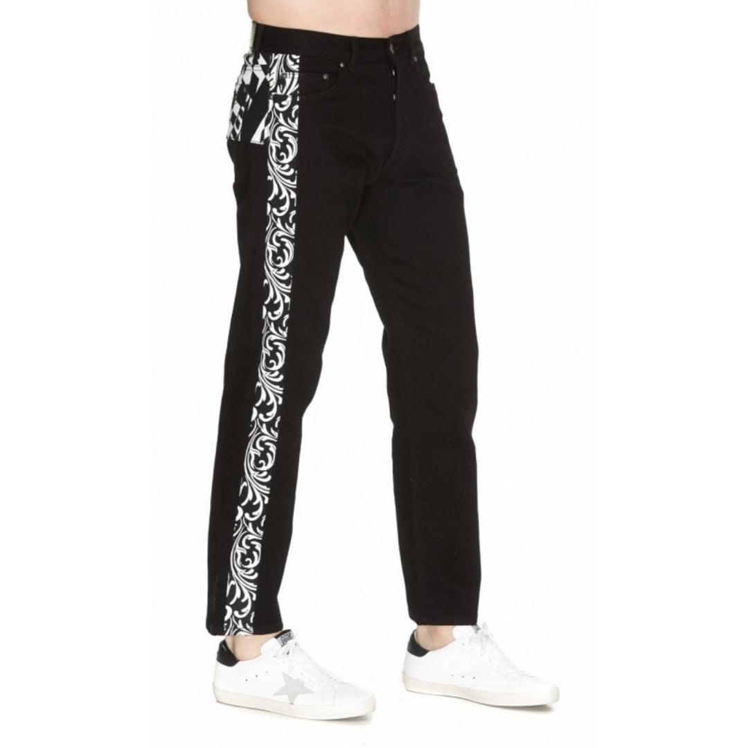 Versace-Printed Detail Jeans - Runway Catalog