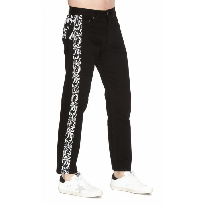 Versace-Printed Detail Jeans - Runway Catalog