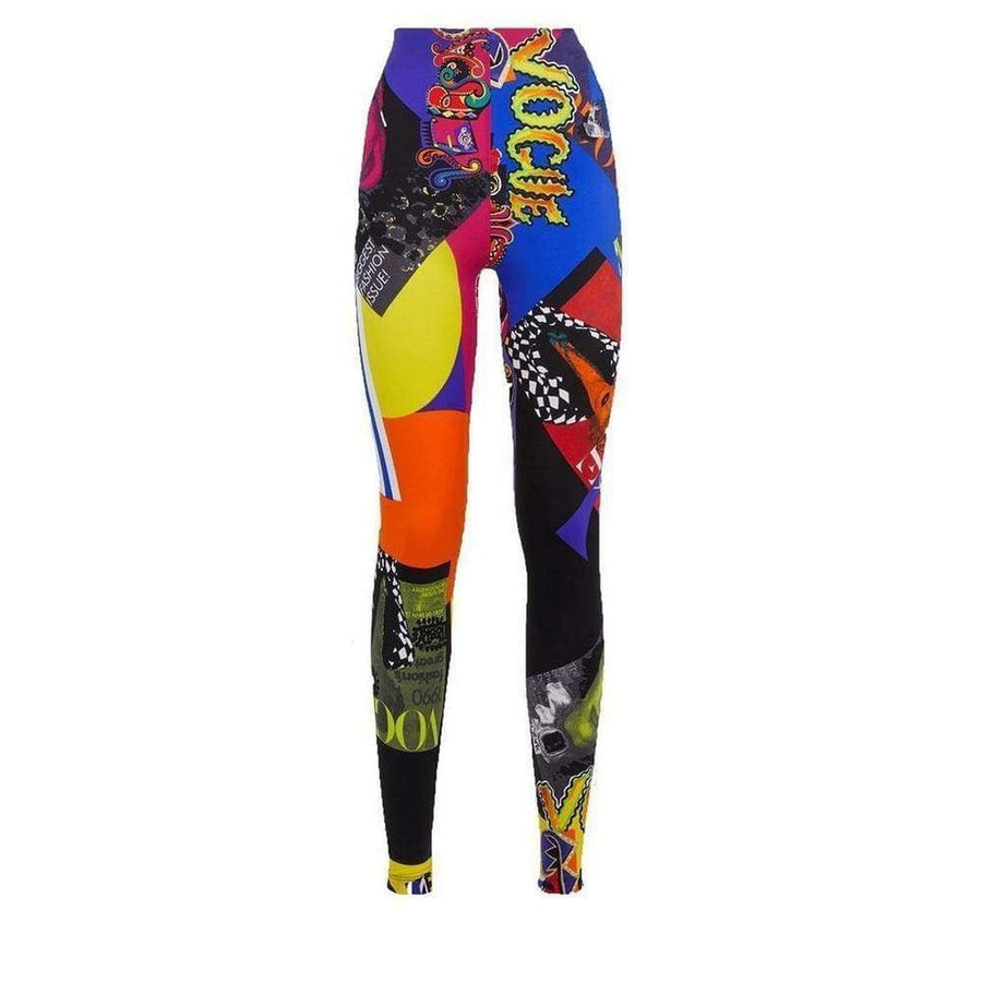 Versace-Vogue SS'91 Print Tribute Tights - Runway Catalog