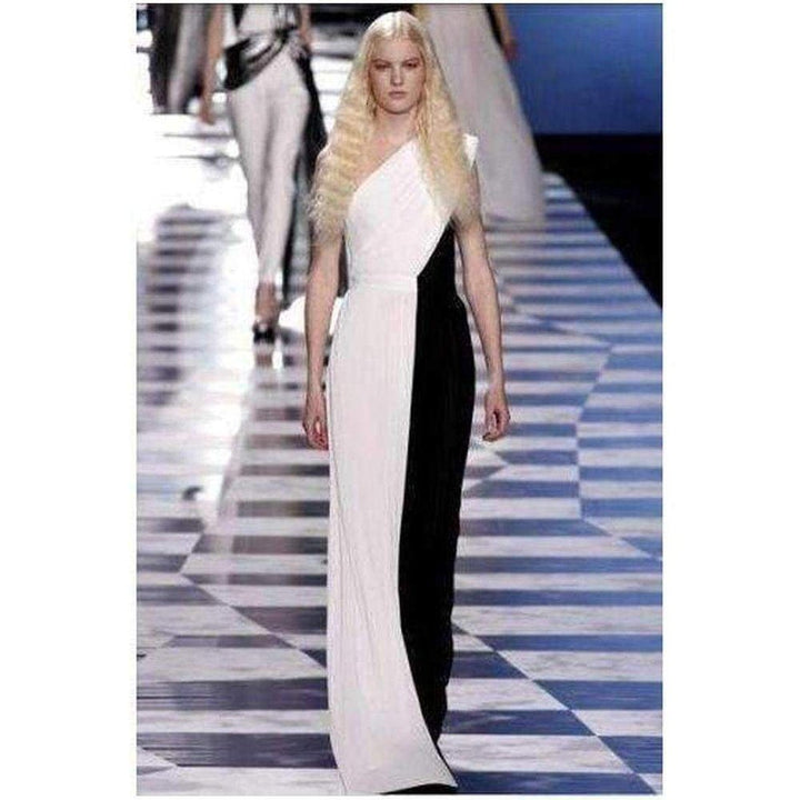 Bi-Color Evening Gown