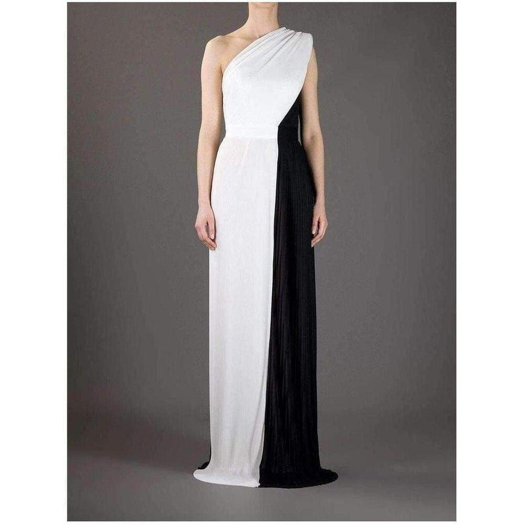 Bi-Color Evening Gown