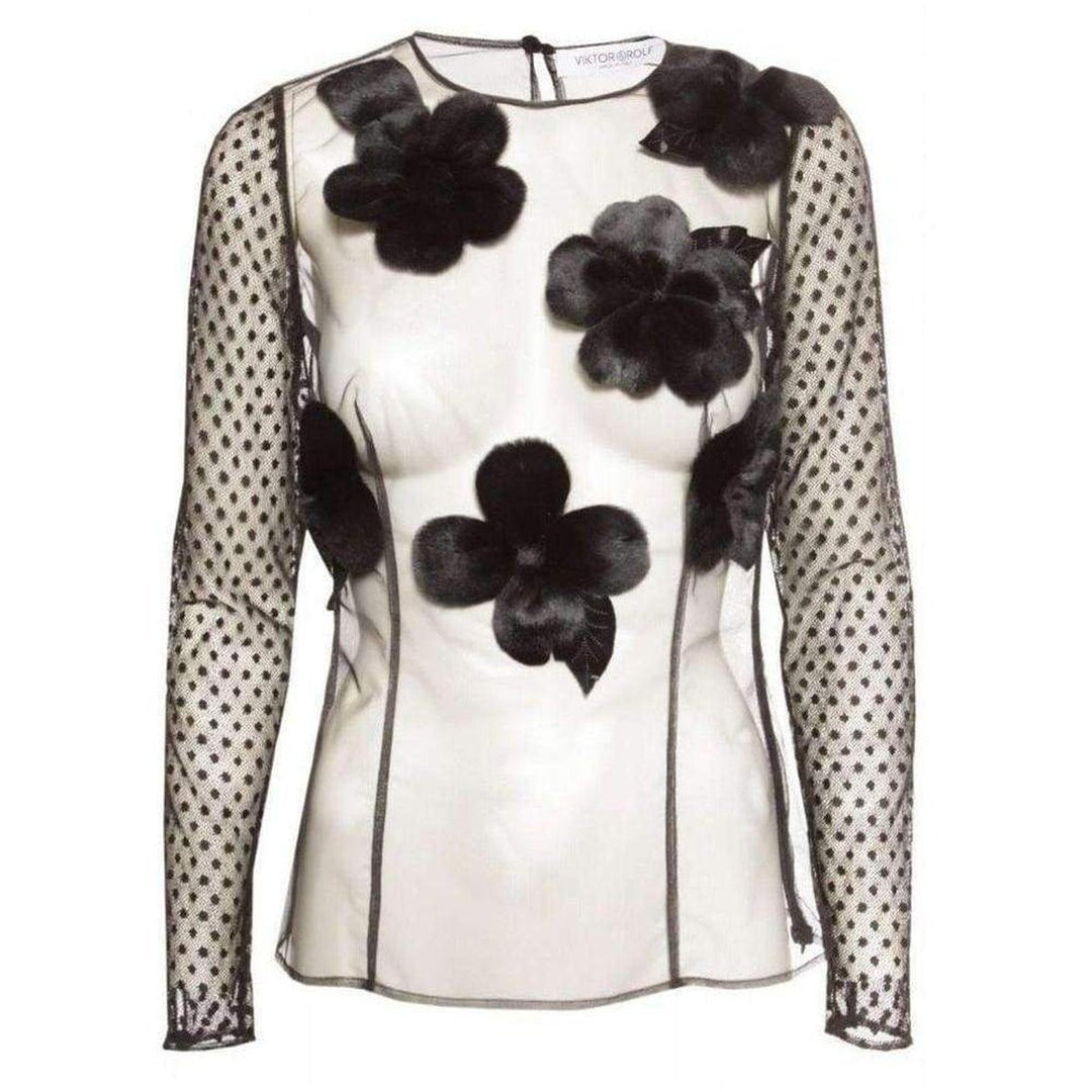Viktor & Rolf-Flower Tulle Top - Runway Catalog