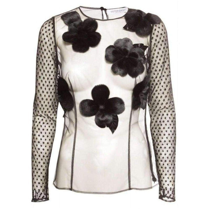 Viktor & Rolf-Flower Tulle Top - Runway Catalog