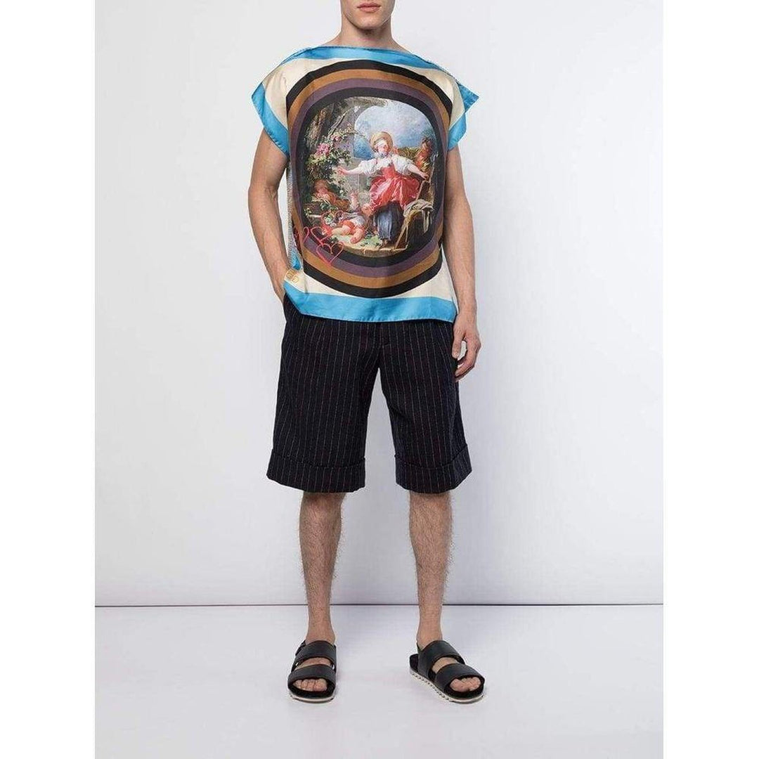 Blue Fragonard Square Unisex T-shirt