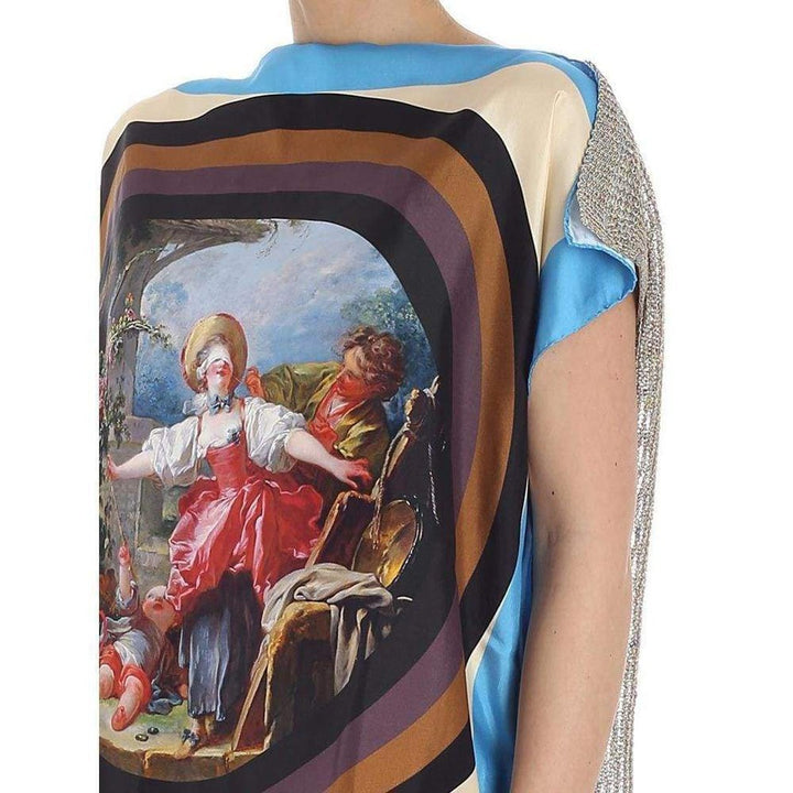 Blue Fragonard Square Unisex T-shirt