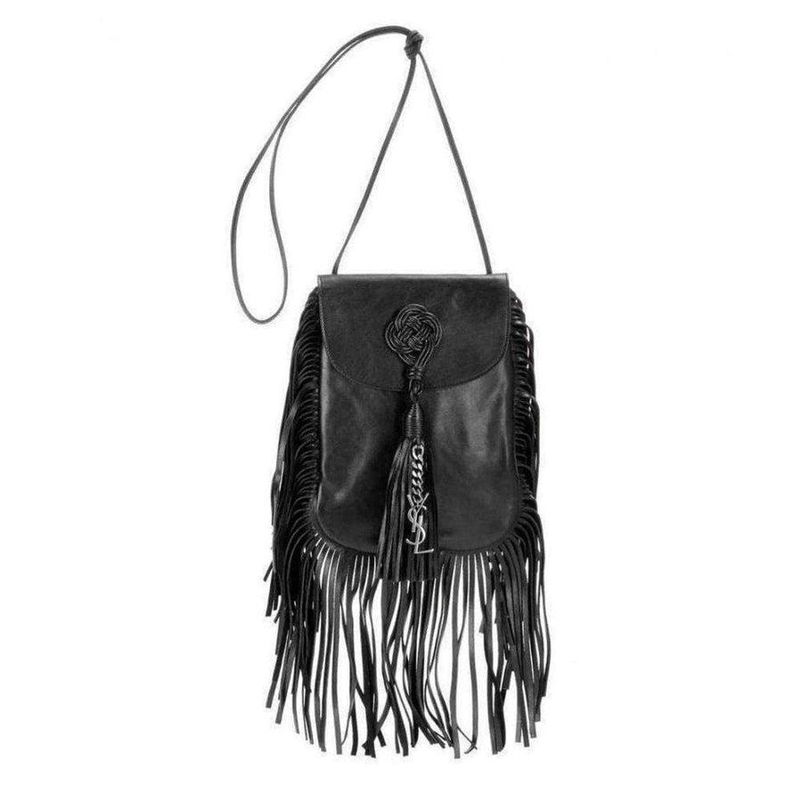 Yves Saint Laurent-Anita Fringe Leather Crossbody Bag - Runway Catalog